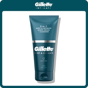 Gillette Intimate Pubic Hair Shaving Cream and Cleanser