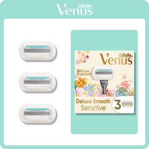 Gillette Venus Sensitive Smoooth Deluxe Blades 3ct - Rifle Edition