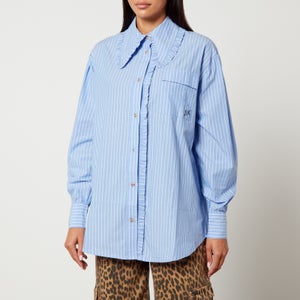 Damson Madder Kendall Ruffle Cotton-Poplin Shirt