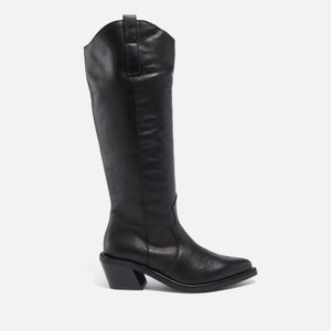 ALOHAS Women's Mount Leather Knee High Western Boots