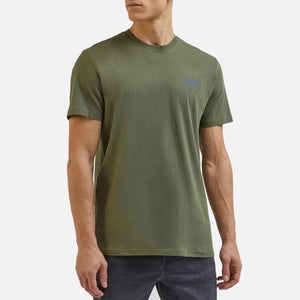 Lee Men's Medium Wobbly Lee T-Shirt - Olive