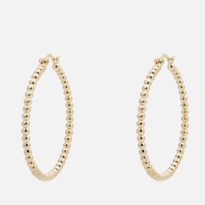 anna + nina Solstice Gold-Plated Big Hoop Earrings