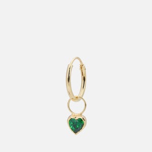 anna + nina Chunky Heart 14-K Gold Plated Single Earring