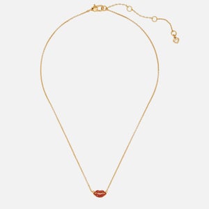 Kate Spade New York Lips Gold-Toned Necklace