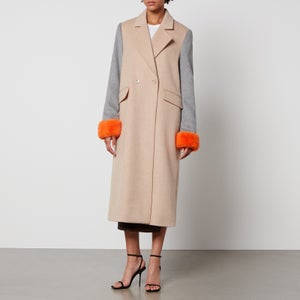 Never Fully Dressed Petra Colour-Block Fleece Coat