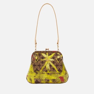 Vivienne Westwood Vivienne's Clutch Orborama Jacquard and Leather Bag