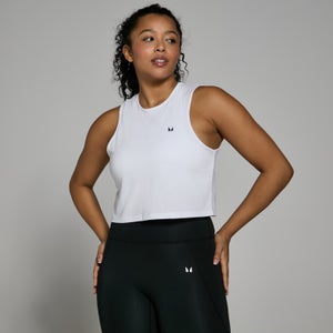 MP Damen Training Crop-Top – Weiß