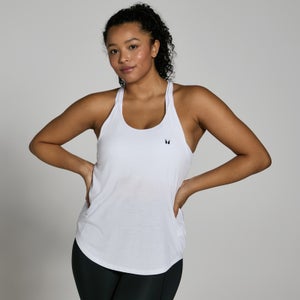 Camiseta de entrenamiento sin mangas con tirantes para mujer de MP - Blanco