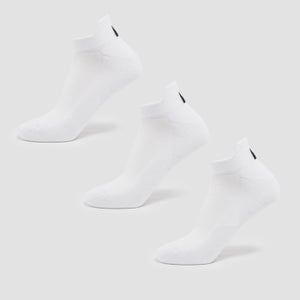 Unisex športové ponožky MP (3-balenie) – biele