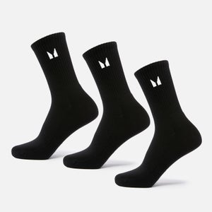 MP Unisex Crew Socks (3 Pack) – Black