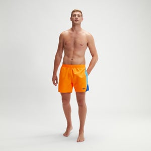 HyperBoom Splice-Schwimmshorts 40 cm für Herren Orange/Blau