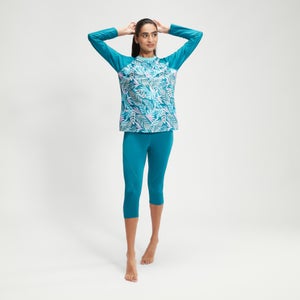 Women's Printed Long Sleeve Swim Tee