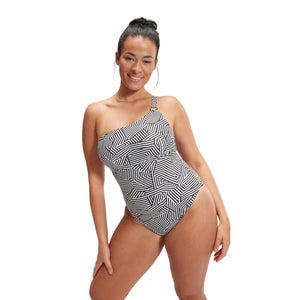 Speedo Women's Built In Bra One Piece Swimsuit – Biggybargains