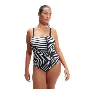 Women's Shaping Square Neck Printed One Piece