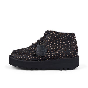 Adult Unisex Kick Hi Stack Spot Leather Black