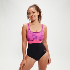 Women's Shaping ContourEclipse Swimsuit Black/Pink