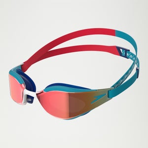 Gafas de natación de espejo Fastskin Hyper Elite para adultos y niños, rojo/azul