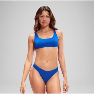 FLU3NTE Solid Convertible Bikini Top Blue