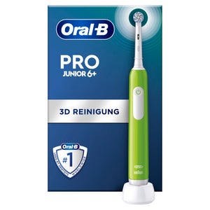 Oral-B Pro Junior Elektrische Zahnbürste, für Kinder ab 6 Jahren, Grün