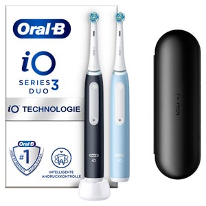 Oral-B iO 3N Zwart en Blauw Elektrische Tandenborstel duo pack