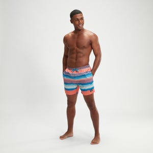 Placement Freizeit-Schwimmshorts 40 cm für Herren Blau/Pink