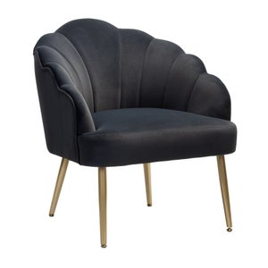 Cerise velvet best sale chair