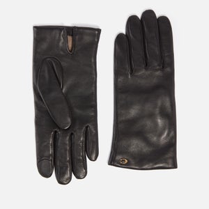 Coach Sculpted C Leather Tech Gloves