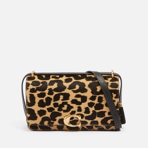 Coach Bandit Leopard-Print Calf Hair Shoulder Bag