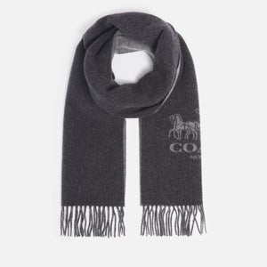 Coach Horse And Carriage Reversible Cashmere Muffler Scarf