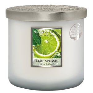Heart & Home Elipse Candles Twin Wick Jar Lime Splash 220g
