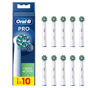 Oral-B Pro Cross Action Opzetborstels, 10 Stuks