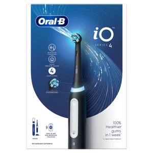 Oral-B iO4 Matte Black Electric Toothbrush with Travel Case