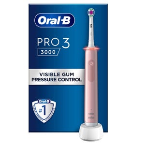 Oral-B Pro 3000 3D White Pink Electric Toothbrush