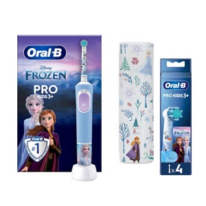 Oral-B Vitality Pro Kids Frozen Electric Toothbrush with Travel Case +4 Refills