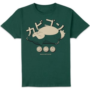 Pokémon Snorlax Relaxation T-Shirt - Green