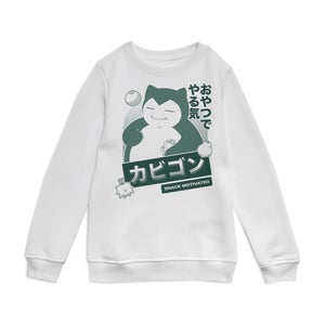 Pokémon Snorlax Snack Time Kids' Sweatshirt - White