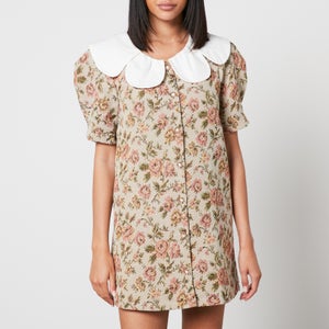 Sister Jane Sunstone Tapestry Floral-Jacquard Mini Dress