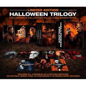 Halloween Trilogy 4K Ultra HD Limited Edition Steelbook Library Case