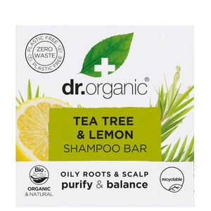 dr.organic Tea Tree & Lemon Shampoo Bar 75g