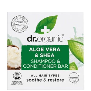 dr.organic Aloe & Shea Shampoo & Conditioner Bar 75g