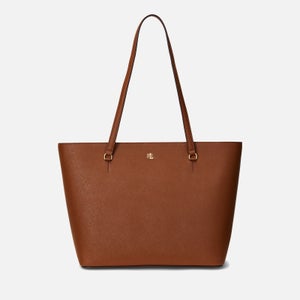 Lauren Ralph Lauren Karly Medium Leather Shopper Tote Bag