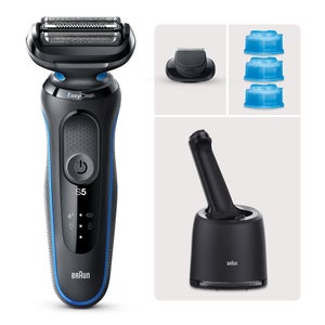 Braun Series 5 50-B7200cc Elektrorasierer für Herren mit Präzisionstrimmer, Blau