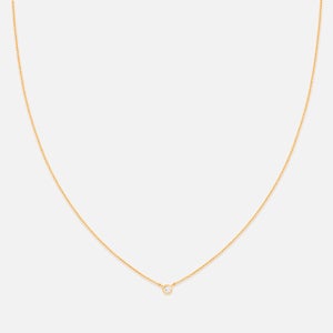 Astrid & Miyu Bezel 18-Karat Gold-Plated Necklace