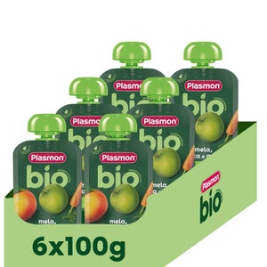 100% Frutta Biologica Mela e Pera 6 x 100g