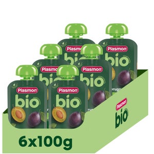 100% Frutta Biologica Prugna 6 x 100 gr
