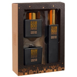 BAMBOO Christmas 2023 Home Fragrance Crackling Wood Fire Gift Set