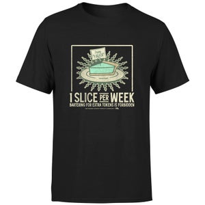 1 Slice Per Week Men's T-Shirt - Black