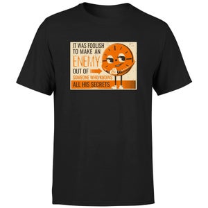 To Make An Enemy Of Me Black Men's T-Shirt - Black