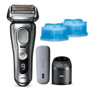 Braun Series 9 Pro 9497cc Elektrorasierer für Herren 4+1 Scherkopf mit ProLift Trimmer 5-in-1 Reinigungsstation 60 Min Laufzeit