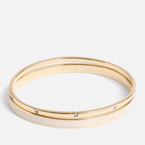 Coach Signature Duo Gold-Tone Bangle Boxed Set